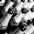 Open Bottles of Prosecco, Black and White Photo