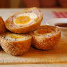 Homemade Scotch Eggs at The Georgian House in Alderney